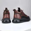 Scarpe eleganti da uomo Sneakers leggere e traspiranti da corsa all'aperto confortevoli per il tempo libero con lacci palestra uomo casual da passeggio 221022