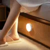 Night Lights LED Motion Sensor Wireless Energy-saving Wall-mounted Body Induction Lamp USB Charging Bedroom Corridor Lighting