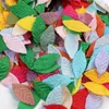 Decorative Flowers 50PCS/100PCS Mixed Artificial Leaves Decoration Fake Fabric For DIY Scrapbook Craft Wedding Confetti Home Party Supplies