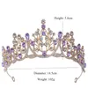 Tiaras violet couronnes pour femmes accessoires de cheveux de mariage de mariage