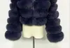 Mulheres Faux Fur Furry Cropped Faux Fur Casacats And Jackets Top Casat com casacos de pele de inverno com capuz Mantéau femme