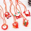 Collier lumineux de noël pour nouvel an, Bracelets de décoration, cadeau pour enfants, jouets de noël pour enfants filles SN4978