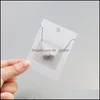ジュエリーポーチバッグジュエリーポーチバッグRC 100ピース透明なネックレスエンベロープカード包装用サプライ用のセル42222d dhsmp