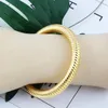 Bangle Bracciale da uomo Punk Acciaio inossidabile 316L Bracciali da donna in oro da uomo Braccialetti Tono No Fade Larghezza 10mm Gioielli di moda Regali