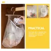 Storage Bags Bag Mesh Hangingbags Hanger Breathable Kitchen Vegetable Clothespin Hamper Laundry Grocery Net Fruit Hook Tote