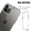 Étuis de téléphone SPACE transparents et robustes de qualité supérieure pour iPhone 15 14 Plus 13 12 11 Pro Max XR XS X Samsung S21 S20 Note20 Ultra avec emballage de vente au détail