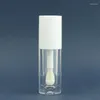 Aufbewahrungsflaschen 6 ml Rosa Schwarz Weiß Kappe Lippenverpackung Container Make-up-Tools Glanz Tube Glasur Nachfüllbare Flasche Kosmetik