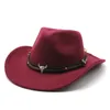 Chapéus de jazz de caubói fedoras sentiu fedora chapéu largo tap boné homens homens top taps woman homem trilby outono winter hot 8colors