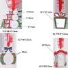 Sublimation Weiß leere Metall Weihnachtsdekorationen Hitzeübertragung Weihnachtsmann Anhänger DIY Weihnachtsbaum Ornamente Geschenke GCB16443