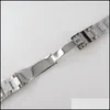 Oglądaj zespoły obserwuj zespoły Sier 20 mm Oyster Jubilee Strap Pasp Stal Bransoletnie Części zamienne 316L Zkładanie ze stali nierdzewnej Zapięcie Środkowy Pol OTB9J