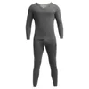 Men's Sleepwear Men Thermal Underwear Suit Sexy Men Seamless Long Johns Male Warm Plus Velvet Lounge Pajamas Man Tights Undershirt Leggings Sets T221017