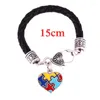 Pulseira de charme pulseira de moda para unissex jigsaw quebra