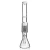 Foto reale Braccio Albero Inline Perc Narghilè Bubbler Bong in vetro trasparente con diffusore Downstem Tubi per acqua in vetro Olio Dab Rig Accessori per fumatori