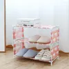 Clothing Storage Simple Shoe Rack Multilayer Household Cloth Art Assemble Multifunctional Economy Dormitory Space - Saving Cabinet