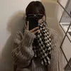 Scarves Thousand Bird Case Scarf Women's Winter ins Korean Version Casual Versatile Student Couple Shawl Dual purpose Warmth Neck