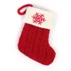 Frohe Weihnachten Socken Rote Schneeflocke Alphabet Buchstaben Weihnachtsstrumpf Weihnachtsbaum Anhänger Dekorationen für Zuhause Weihnachtsgeschenk FY3968 P1017