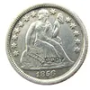 US Liberty Seated Dime 1856 P / S عملات معدنية مطلية بالفضة مصنوعة من المعدن يموت سعر المصنع