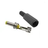 Belysningstillbehör 10st Black 4,0 mm x 1,7 mm DC Power Male Plug Jack Adapter Rak lödanslutning