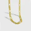 Halskette Ohrringe Set 14k italienische Figaro Gliederkette 4mm bis 6 8 10mm Gold GF 24"