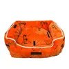 Orange Plush Dog Kennels Pet Bed Letter Jacquard Pets Kennel Pens High End Dogs Supplies3336