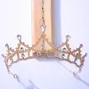 Diademi e corone da sposa in cristallo viola per accessori per capelli da donna Gioielli per capelli da ballo alla moda Regalo da damigella d'onore per feste