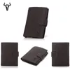 Money Clips Mens RFID Blocking Real Soft Leather Passcase Wallet black or coffee you can choose