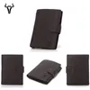 Money Clips Mens RFID Blocking Real Soft Leather Passcase Wallet noir ou café vous pouvez choisir