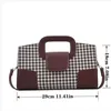 Sacs de designer Sacs à main de mode Houndstooth Femmes Bandbody Messenger Sac 2022 Designer de luxe Sac à main Épaule avec écharpe