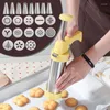 Stampi da forno Kit pressa per biscotti Pistola Macchina per fare decorazioni per torte 13 Stampi 8 Ugelli per tubazioni per pasticceria Strumento per biscotti