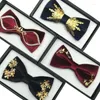 Bow Ties Luxury Tie For Men Wedding Royal Accessories Original Design Brand Vintage Butterfly Bowtie Formal Dress Male Gift