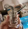 Pyrex glasbubbler rökning mini vattenpipa handrör glasolja brännare bärbar tobaksrör vatten bongs