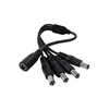 Lighting Accessories Cable Y Adapter DC Power 1 Female To 2/3/4 Male Output Splitter For CCTV Camera LED Strip Light 5.5mm X 2.1mm