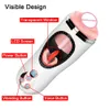 ビューティーアイテムverwarmde vagina echte kut speeltjes voor mannen tong likken massager man masturbatie cup vibrator eikel zuigen erotische