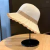 Wide Brim Hats 1 Piece Summer Hat UV Isolation Flat Top Golfing Corrugated Colors Visor With Four Seasons