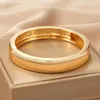 Bangle legering metaal gladde goud vrouwen mannen armband sieraden