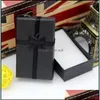 F￶rvaringsl￥dor Bins Bow Present Box Mti Color Necklace Pendants Earring Stud Organizer Smycken Packning Paper Case Drop Delivery 2022 Ho Dhyig