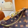 Bolsas de noite Cruz Body Man Designer Women Bolsa Bolsa Hobo Cruiser Purse Brown Flower Flower Tootes