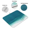 Table Mats Gradient Blue Watercolor Home Dish Drying Mat For Kitchen Living Room Dining Modern Fashion Print Absorbent Dishes Pad