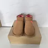 Klassieke mini aus short laarzen dames sneeuwschoenen houden warme boot man dames pluche casual schapenvacht suède schoenen kastanje grijs 2023 nieuwste mode