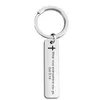 Party Gunst DHL Stock Personaliseer Cross Keychain gegraveerde liefdessleuteling Gift voor koppels Vriendelijke vriendjes Key Chain Rings FY5620 P1017