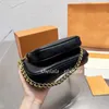 حقائب نسائية متعددة Pochette حقائب مصمم حقائب فاخرة كروس بودي حقيبة كتف للسيدات عبر الجسم سلسلة مزخرفة حقيبة يد 2 أحزمة موضة جلد باغيت صغير 5A