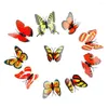 Night Lights 10pcs/lot Colorful Changing Butterfly LED Light Lamp Wall Stickers Home Room Party Desk Decor