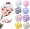 Mikrofiber havlu bilek bandı yoga koşu yüz yıkama kemeri yumuşak emici kafa bandı banyo aksesuarları gwb16429