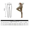 Leggings da donna Puimentiua Beige a costine in maglia da donna a vita alta in cotone Fitness pantaloni di base Casual primavera femminile Skinny Yoga