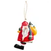 Christmas Decorations Retro Iron Father Santa Claus Snowman Pendant Vintage Metal Tree Hanging Ornament Decoration