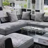 Chair Covers Plush White Sofa Towel Four Seasons Cover Anti-skid Leather European Corner Modern Slipcover Can Custom