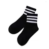 Männer Socken Unisex Streifen Mid Männer Harajuku Bunte Lustige Mode Vintage Kurze Sport Baumwolle Für Mann Mädchen Cool Tube