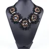 Charker 2022 Beauty Handmade Jewerly Maxi Colar Women Women Black Ribbon Declaração vintage Collier