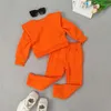 خريف وينتر بويز جيرل فتيات الملابس مجموعة الملابس لتلاعب Toddler Solid Jogger Girls Boutique Outfits9306529
