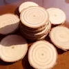 Maty stołowe okrągłe drewniane ślizganie się kubek mata herbata kubka kubek napoje do dekoracji stolika DIY trwałe CF-284